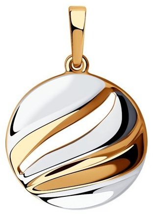 Подвеска Diamant 93-130-00928-1 вес 1.43 г серебро, без вставок купить,NaN