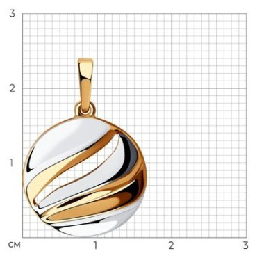 Подвеска Diamant 93-130-00928-1 вес 1.43 г серебро, без вставок купить,NaN