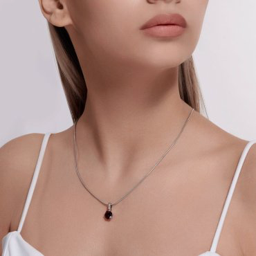 Подвеска SOKOLOV 92030771 вес 1.24 г серебро, ситалл, фианит купить,NaN