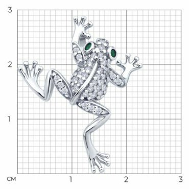 Подвеска SOKOLOV 94033278 вес 2.2 г серебро, фианит купить,12299