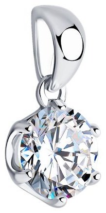 Подвеска SOKOLOV 94031486 вес 1.19 г серебро, фианит купить,NaN