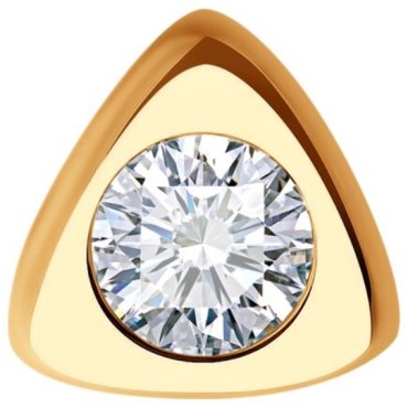 Подвеска Diamant 51-130-02048-1 вес 0.64 г золото, фианит купить,56319