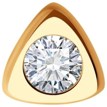 Подвеска Diamant 51-130-02048-1 вес 0.64 г золото, фианит купить,56319