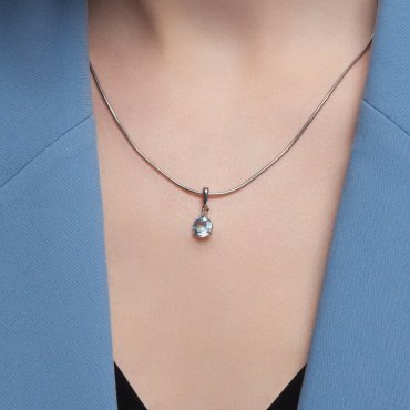 Подвеска SOKOLOV 92030776 вес 0.75 г серебро, топаз купить,12144