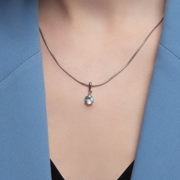 Подвеска SOKOLOV 92030776 вес 0.75 г серебро, топаз купить,12144
