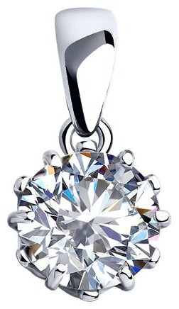 Подвеска Diamant 94-130-01218-1 вес 1.3 г серебро, фианит купить,7999