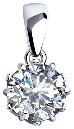 Подвеска Diamant 94-130-01218-1 вес 1.3 г серебро, фианит купить,7999