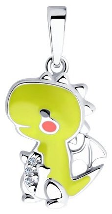 Подвеска SOKOLOV 94033199 вес 1.3 г серебро, эмаль купить,6264