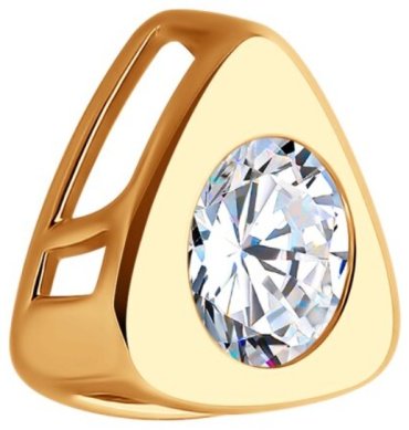 Подвеска Diamant 51-130-02048-1 вес 0.64 г золото, фианит купить,56319
