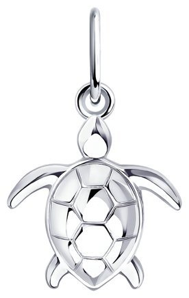 Подвеска Diamant 94-130-01081-1 вес 0.62 г серебро, без вставок купить,NaN