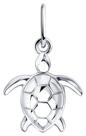 Подвеска Diamant 94-130-01081-1 вес 0.62 г серебро, без вставок купить,NaN