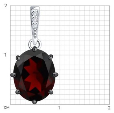 Подвеска Diamant 94-330-02054-2 вес 1.08 г серебро, фианит купить,29620