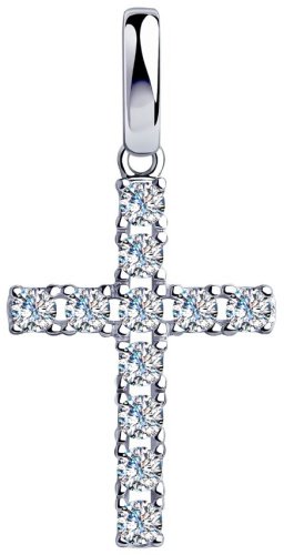 Подвеска SOKOLOV 94032351 вес 1.59 г серебро, фианит купить,NaN