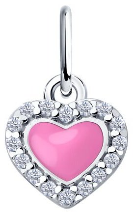 Подвеска Diamant 94-130-02202-1 вес 0.5 г серебро, без вставок купить,3420