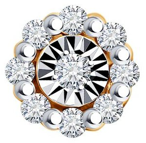 Подвеска Diamant 51-230-02939-1 вес 0.27 г золото, бриллиант купить,59864