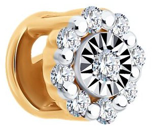Подвеска Diamant 51-230-02939-1 вес 0.27 г золото, бриллиант купить,59864