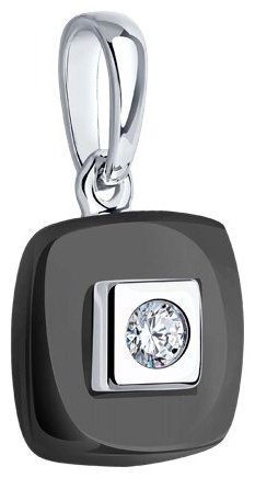 Подвеска Diamant 94-130-01278-1 вес 2.07 г серебро, фианит, керамика купить,8960