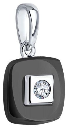 Подвеска Diamant 94-130-01278-1 вес 2.07 г серебро, фианит, керамика купить,8960