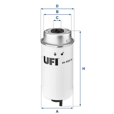 Топливный фильт Ufi 2445500 купить,NaN