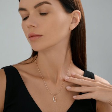 Подвеска Diamant 51-130-02884-1 вес 0.81 г золото, фианит купить,63779