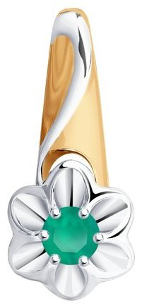 Подвеска Diamant 93-330-00982-2 вес 1.03 г серебро, агат купить,NaN