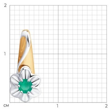 Подвеска Diamant 93-330-00982-2 вес 1.03 г серебро, агат купить,NaN