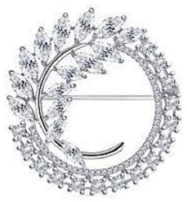 Брошь Diamant 94-140-00487-1 вес 8.31 г серебро, фианит купить,52326