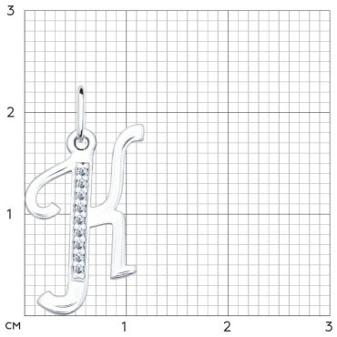 Подвеска SOKOLOV 94031369-0_83 вес 0.83 г серебро, фианит - ForteMarket Подвеска SOKOLOV 94031369-0_83 вес 0.83 г серебро, фианит купить,0