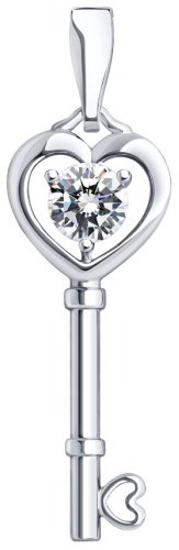 Подвеска SOKOLOV 94030238 вес 1.919 г серебро, фианит купить,NaN