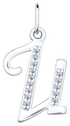 Подвеска SOKOLOV 94031368-s33 вес 0.75 г серебро, фианит купить,NaN