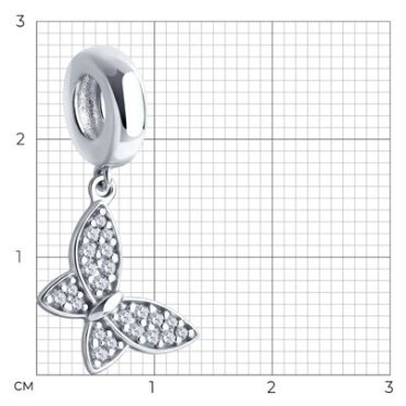 Подвеска SOKOLOV 94032890 вес 2.41 г серебро, фианит купить,13329