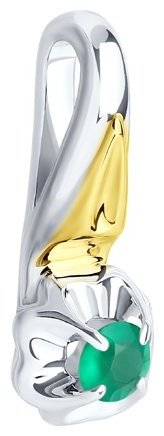 Подвеска Diamant 94-330-00976-2 вес 0.94 г серебро, агат купить,6750