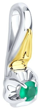 Подвеска Diamant 94-330-00976-2 вес 0.94 г серебро, агат купить,6750