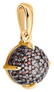 Подвеска Diamant 93-130-01987-2 вес 1.36 г серебро, фианит купить,9285