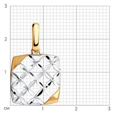 Подвеска Diamant 93-130-00749-1 вес 1.24 г серебро, без вставок купить,9112