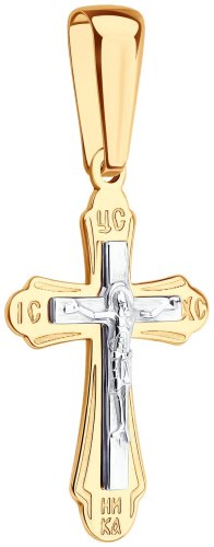 Крестик Diamant 51-131-02792-1 вес 1.28 г золото, без вставок купить,94999