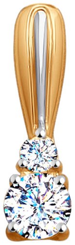 Подвеска Diamant 51-130-00108-1 вес 0.72 г золото, фианит купить,71966