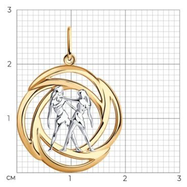 Подвеска Diamant 93-130-01287-1 вес 1.59 г серебро, без вставок купить,10260