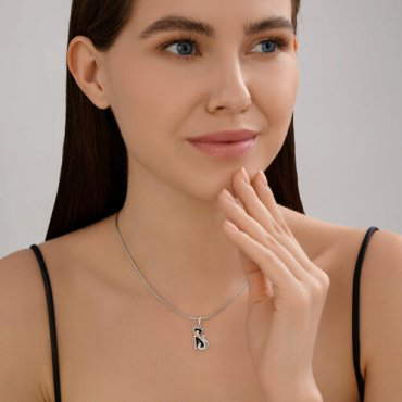 Подвеска Diamant 94-130-02260-1_s вес 1.27 г серебро, фианит, эмаль купить,NaN