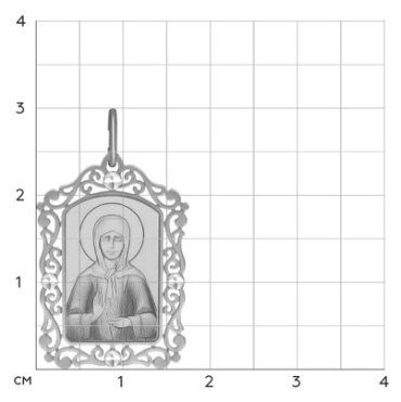 Икона SOKOLOV 94100233 вес 1.28 г серебро, без вставок купить,14549