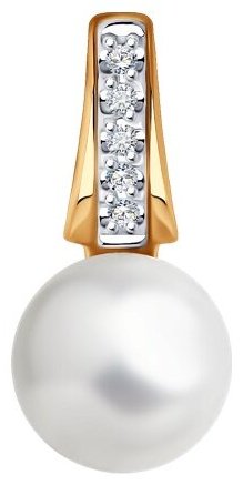 Подвеска Diamant 51-230-01830-1 вес 0.7 г золото, бриллиант купить,57449