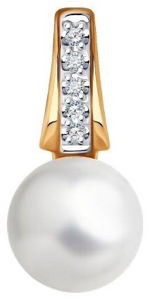 Подвеска Diamant 51-230-01830-1 вес 0.7 г золото, бриллиант купить,57449