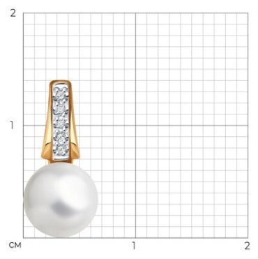 Подвеска Diamant 51-230-01830-1 вес 0.7 г золото, бриллиант купить,57449