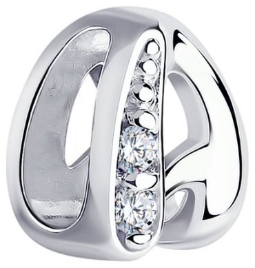 Подвеска Diamant 94-130-01302-1 вес 0.97 г серебро, фианит купить,9234