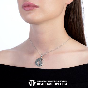 Подвеска Красная пресня 53013826 вес 6.3 г серебро, без вставок купить,23894