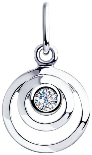 Подвеска SOKOLOV 94032280 вес 0.44 г серебро, фианит купить,5999