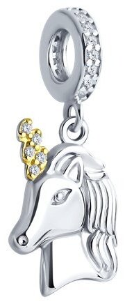 Подвеска SOKOLOV 94032909 вес 1.63 г серебро, фианит купить,NaN
