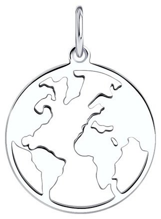 Подвеска SOKOLOV 94032847 вес 0.95 г серебро, без вставок купить,NaN