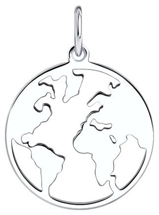 Подвеска SOKOLOV 94032847 вес 0.95 г серебро, без вставок купить,NaN