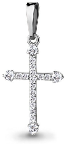 Подвеска AQUAMARINE 24570А вес 0.85 г серебро, фианит купить,NaN